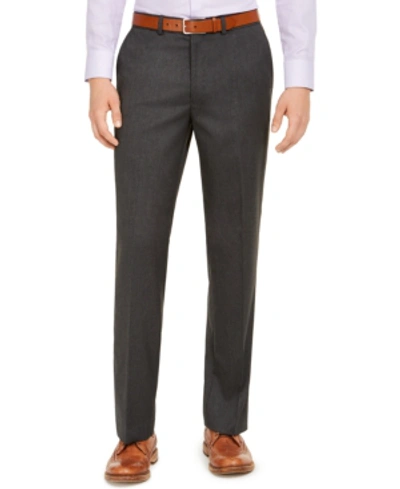 Dockers Men's Stretch Straight-fit Performance Flat Front Dress Pants In Mid Grey