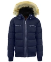 GALAXY BY HARVIC MEN'S HEAVYWEIGHT JACKET WITH DETACHABLE FAUX FUR HOOD