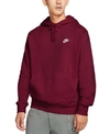 Nike Men's Sportswear Club Fleece Pullover Hoodie In Maroon