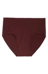 Chantelle Lingerie Soft Stretch Seamless Hipster Panties In Wine