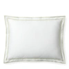 Ralph Lauren Spencer Border Throw Pillow In Wht And Sage