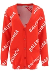 BALENCIAGA BALENCIAGA MONOGRAM LOGO CARDIGAN