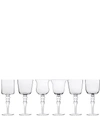 Bitossi Home Sculpted Wine Glasses (set Of 6) In Neutrals
