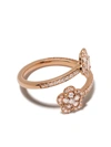 Pasquale Bruni 18kt Rose Gold Figlia Dei Fiori Diamond Ring In Pink