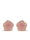 PASQUALE BRUNI 18KT ROSE GOLD BON TON ROSE QUARTZ AND DIAMOND STUDS