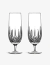 WATERFORD WATERFORD LISMORE NOUVEAU CRYSTAL HURRICANE GLASSES 385ML SET OF TWO,41809181