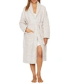 Barefoot Dreams Cozychic Heathered Robe In Stone,white