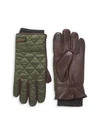 Polo Ralph Lauren Touch Quilted Field Gloves In Olive