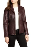 COLE HAAN SIGNATURE COLE HAAN LAMBSKIN LEATHER JACKET,356M2976