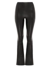 Commando High-rise Faux Leather Flared Legging In Black