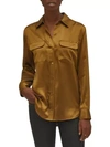 Equipment Signature Button-up Silk Blouse In Breen