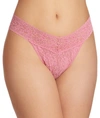 Hanky Panky Signature Lace Original Rise Thong Sale In Pink