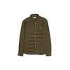 FAR AFIELD Larry L/S Shirt Flannel Streamer Stripe - Green