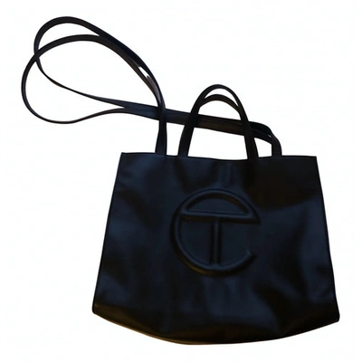 Pre-owned Telfar Black Leather Handbag