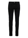 SAINT LAURENT STRETCH DENIM JEANS IN BLACK