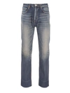 Balenciaga Dirty Blue Jeans In Blue