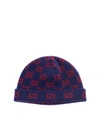 GUCCI GG BEANIE IN BLUE