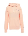 Champion Hooded Sweatshirt In Salmon Pink