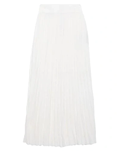 Balmain Long Skirts In White