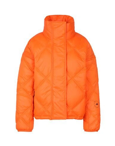 Adidas By Stella Mccartney Synthetic Down Jackets In Orange