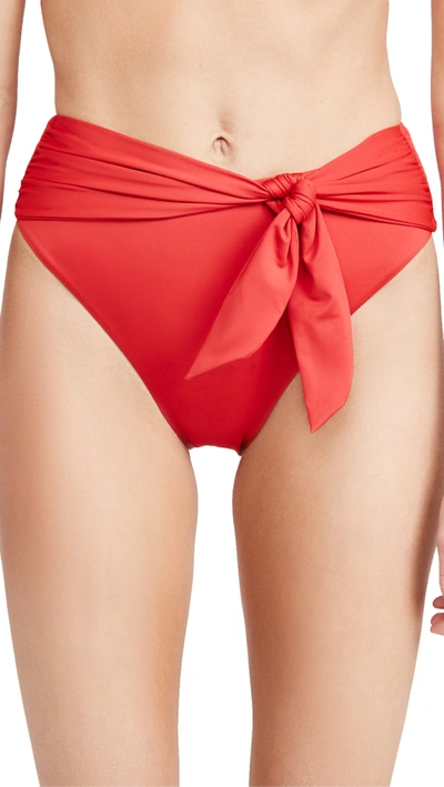 Agua Bendita Isabella Bikini Bottoms In Rojo