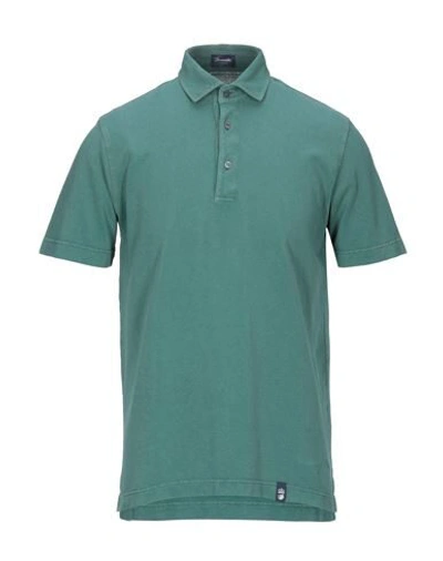 Drumohr Polo Shirts In Light Green