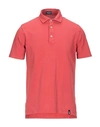 Drumohr Polo Shirts In Red