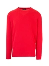 Loro Piana Men's Castlebay Crewneck Cashmere Sweater In Red