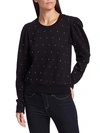 A.L.C SAUNDERS EMBELLISHED SWEATSHIRT,0400012704508