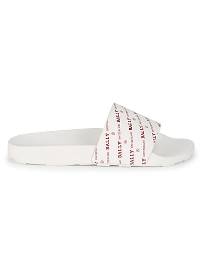 Bally Slanter Logo Slides In White