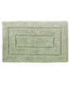 Cassadecor Signature 100% Cotton Bath Rug, 24" X 40" In Celery