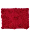 Home Weavers Modesto Bath Rug, 17" X 24" In Red