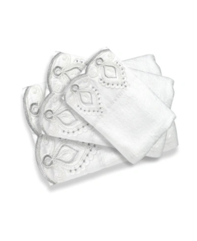 Popular Bath Monaco Bath 3 Piece Towel Set Bedding In White