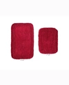 Home Weavers Radiant 2 Piece Bath Rug Set In Red