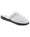 ISOTONER SIGNATURE ISOTONER WOMEN'S CHEVRON MICROTERRY CLOG SLIPPERS, ONLINE ONLY