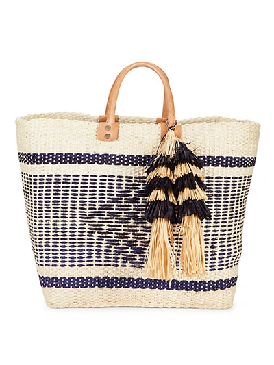Mar Y Sol Textured Open-top Tote In Natural