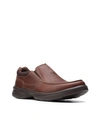 Clarks Men's Cotrell Free Leather Slip-ons Men's Shoes In Tan Leather