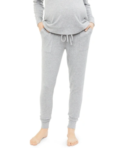 A Pea In The Pod Maternity Pajama Pants In Heather Grey