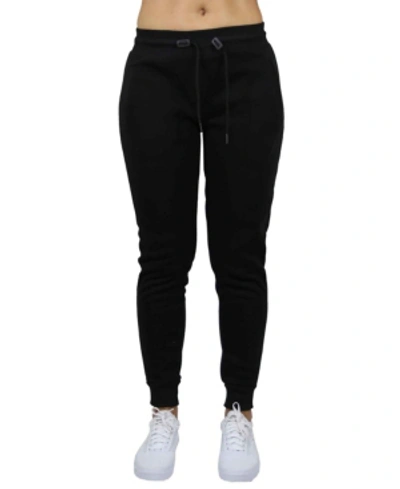 Galaxy By Harvic Women's Loose Fit French Terry Jogger Sweatpants In Black