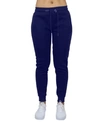 Galaxy By Harvic Women's Heavyweight Loose Fit Fleece Lined Cargo Jogger Pants In Navy