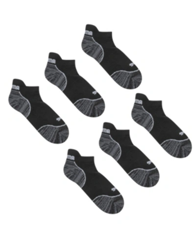 Puma Women's 1/2 Terry Low Cut Socks, 3 Pack In Black Gray