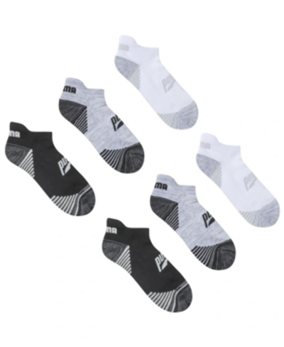 Puma Women's 1/2 Terry Low Cut Socks, 3 Pack In White And Black