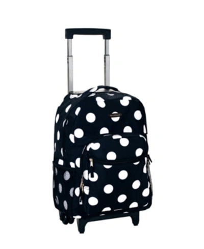 Rockland 17" Rolling Backpack In Black 1
