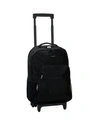 Rockland 17" Rolling Backpack In Black