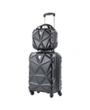 AMKA GEM 2-PC. CARRY-ON HARDSIDE COSMETIC LUGGAGE SET