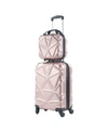 AMKA GEM 2-PC. CARRY-ON HARDSIDE COSMETIC LUGGAGE SET