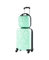 AMKA GEM 2-PC. CARRY-ON HARDSIDE COSMETIC LUGGAGE SET