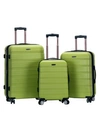Rockland Melbourne 3-pc. Hardside Luggage Set In Lime