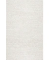 Nuloom Textures Handwoven Caryatid Solid 5' X 8' Area Rug In Off White