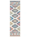 Nourison Navajo Nav06 White 2'2" X 7'9" Runner Rug In White